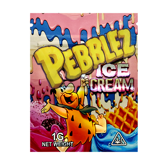 1g Exotic Mylar Bag - Pebblez Ice Cream (100 Count)