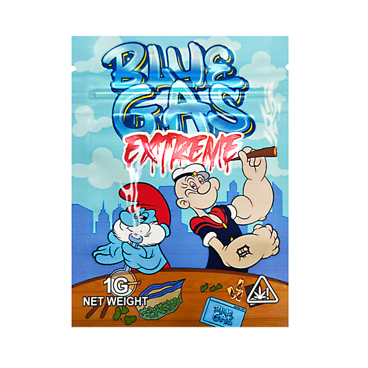 1g Exotic Mylar Bag - Blue Gas Extreme (100 Count)