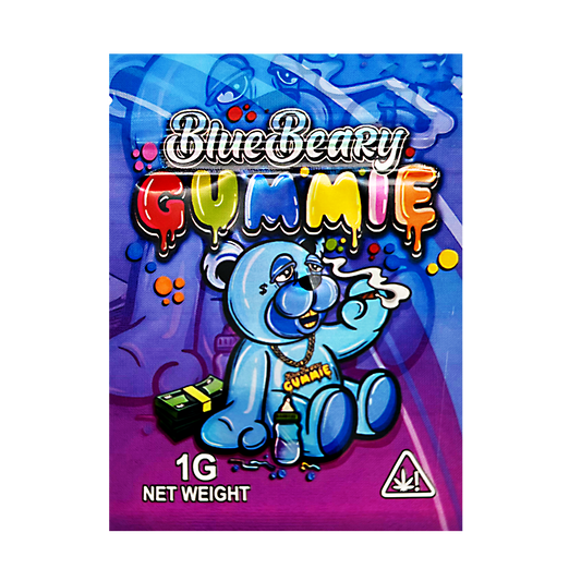 1g Exotic Mylar Bag - BlueBeary Gummie (100 Count)