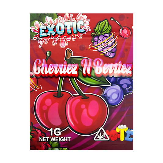 1g Exotic Mylar Bag - Exotic Cherriez N Berriez (100 Count)