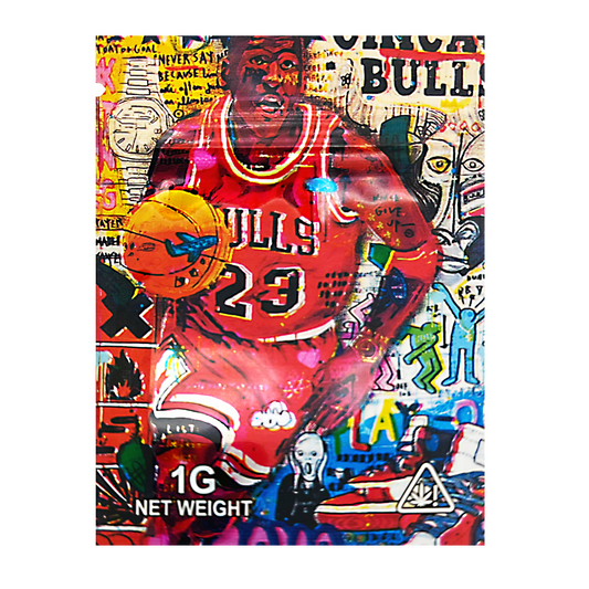 1g Exotic Mylar Bag - Bulls 23 (100 Count)