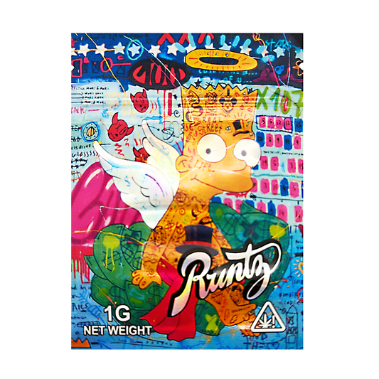 1g Exotic Mylar Bag - Bart Simpson Runtz (100 Count)