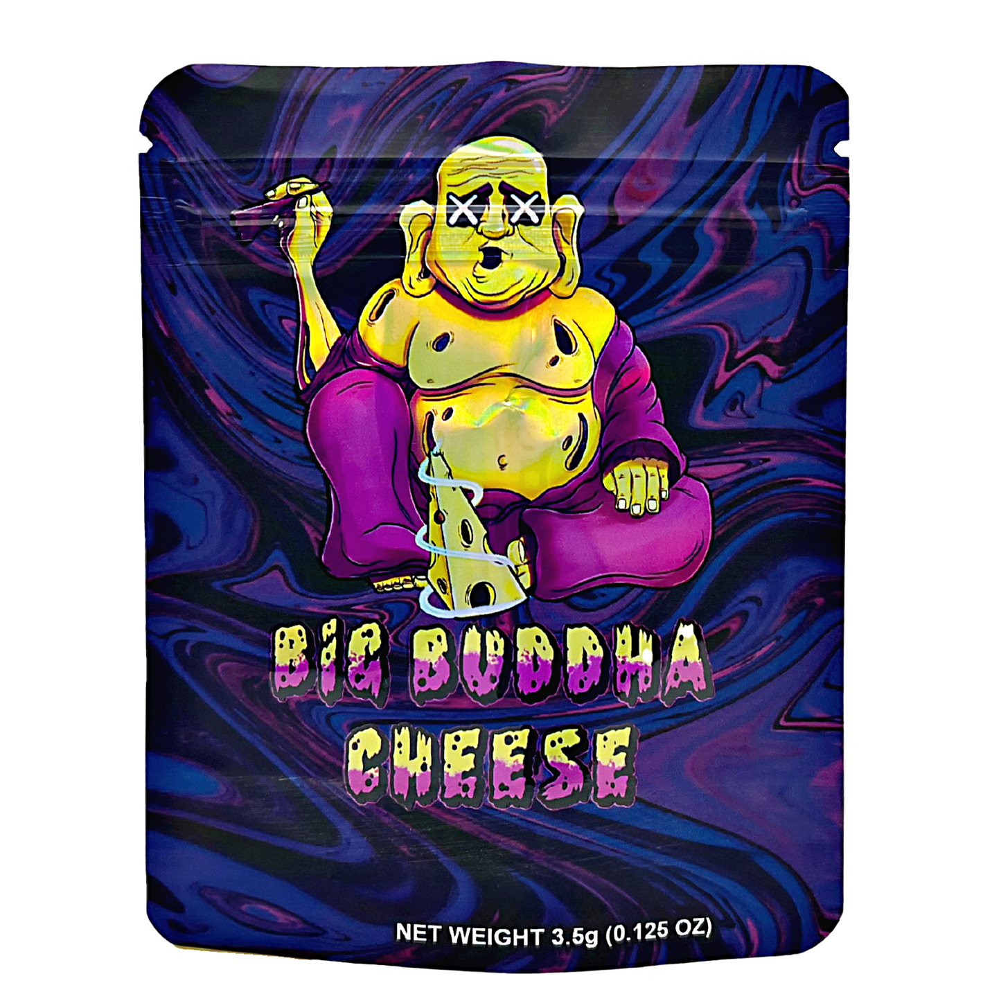 50 Pack - 3.5g Exotic Mylar Bags - Big Buddha Gheese
