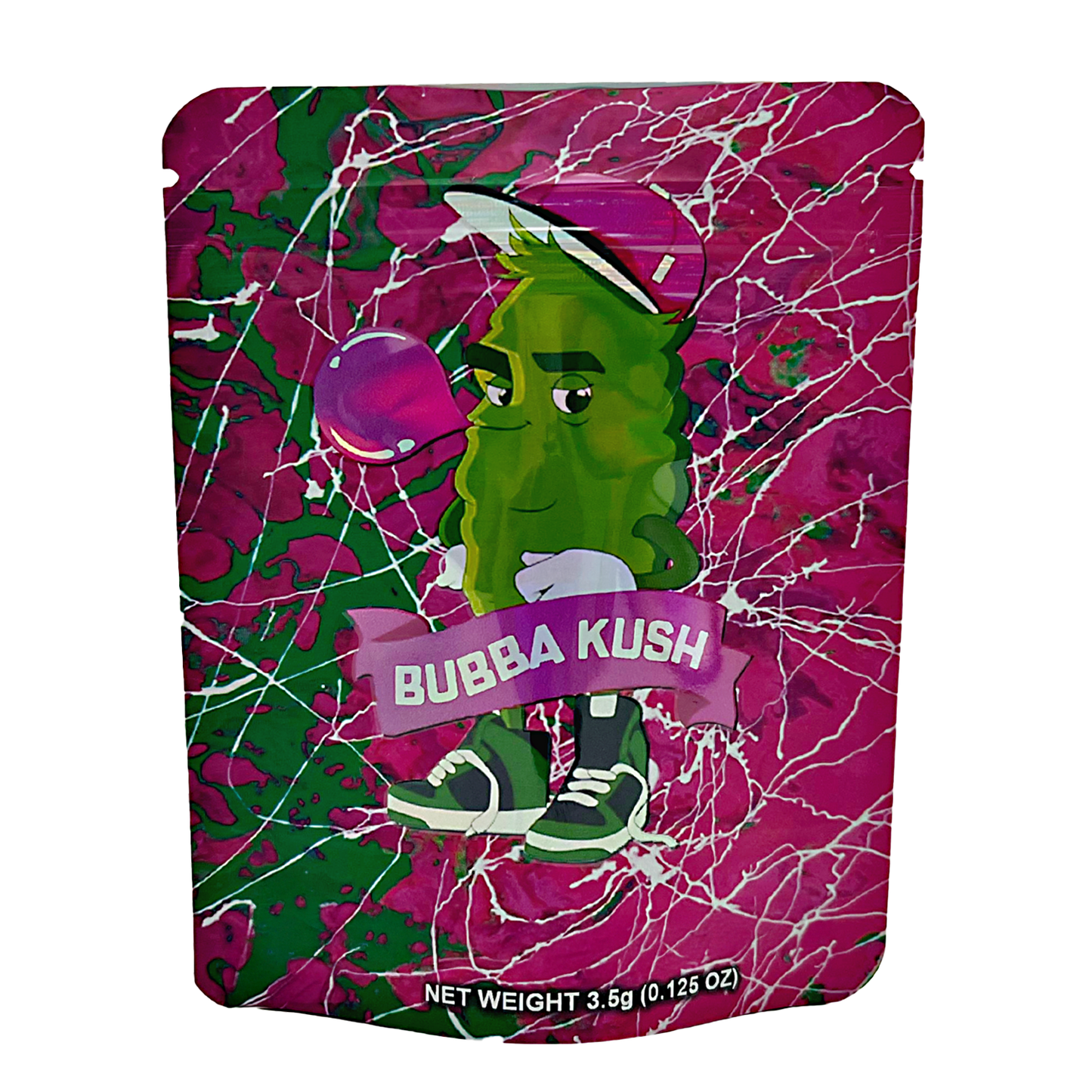 50 Pack - 3.5g Exotic Mylar Bags - Bubba Kush