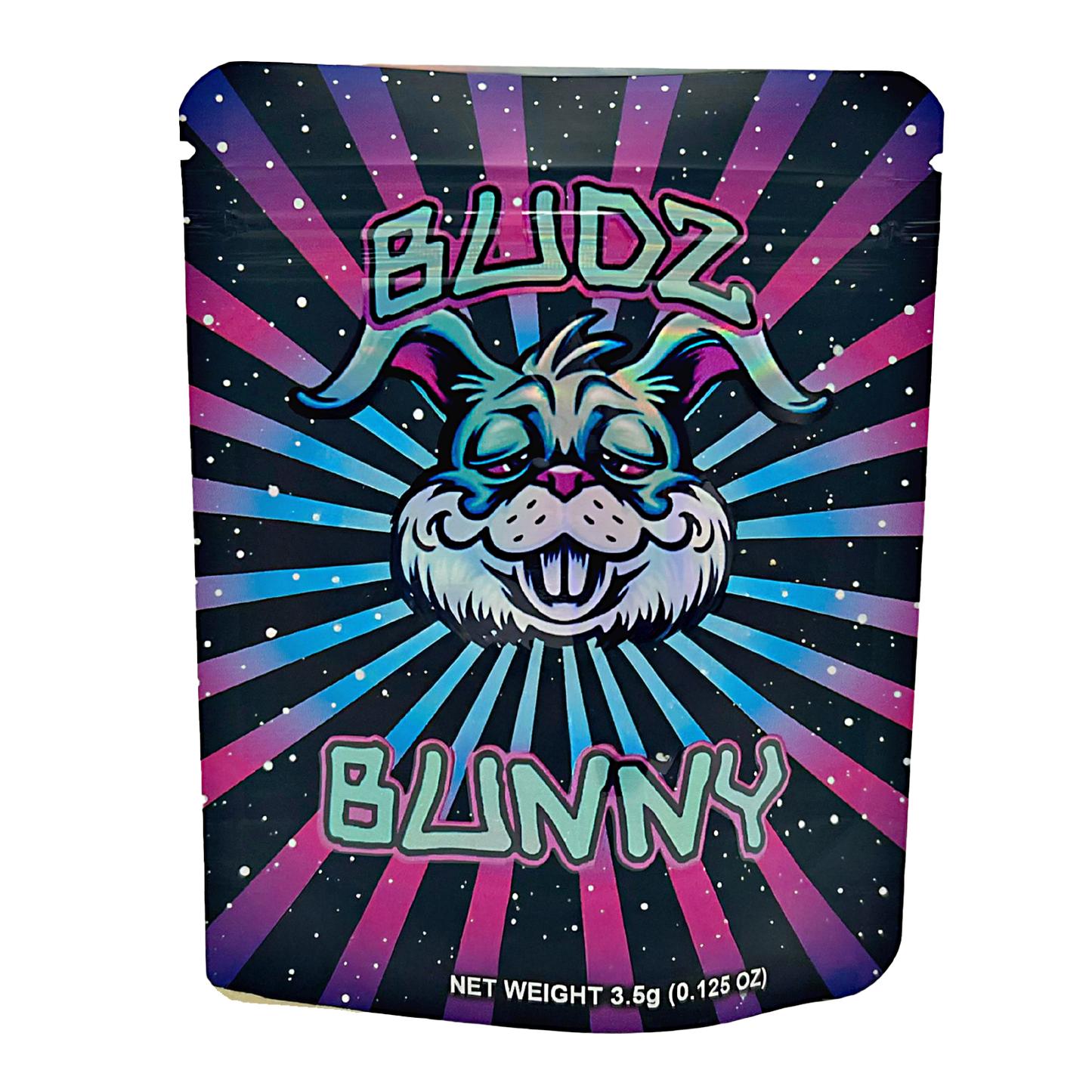 50 Pack - 3.5g Exotic Mylar Bags - Budz Bunny