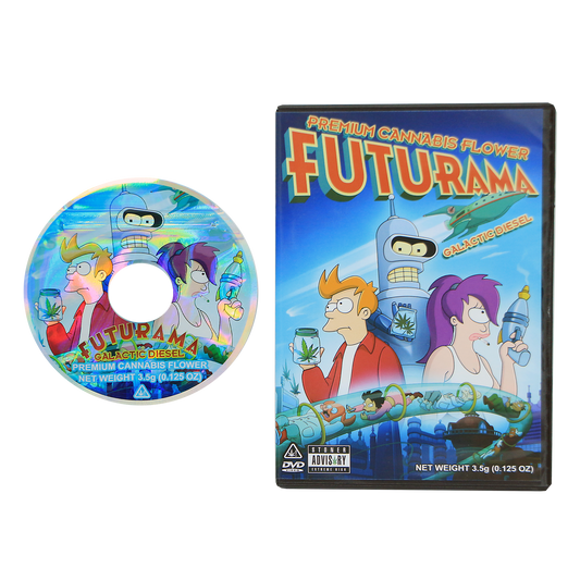 5 Count DVD Case & Mylar Bag - Design 015 - 3.5 Capacity