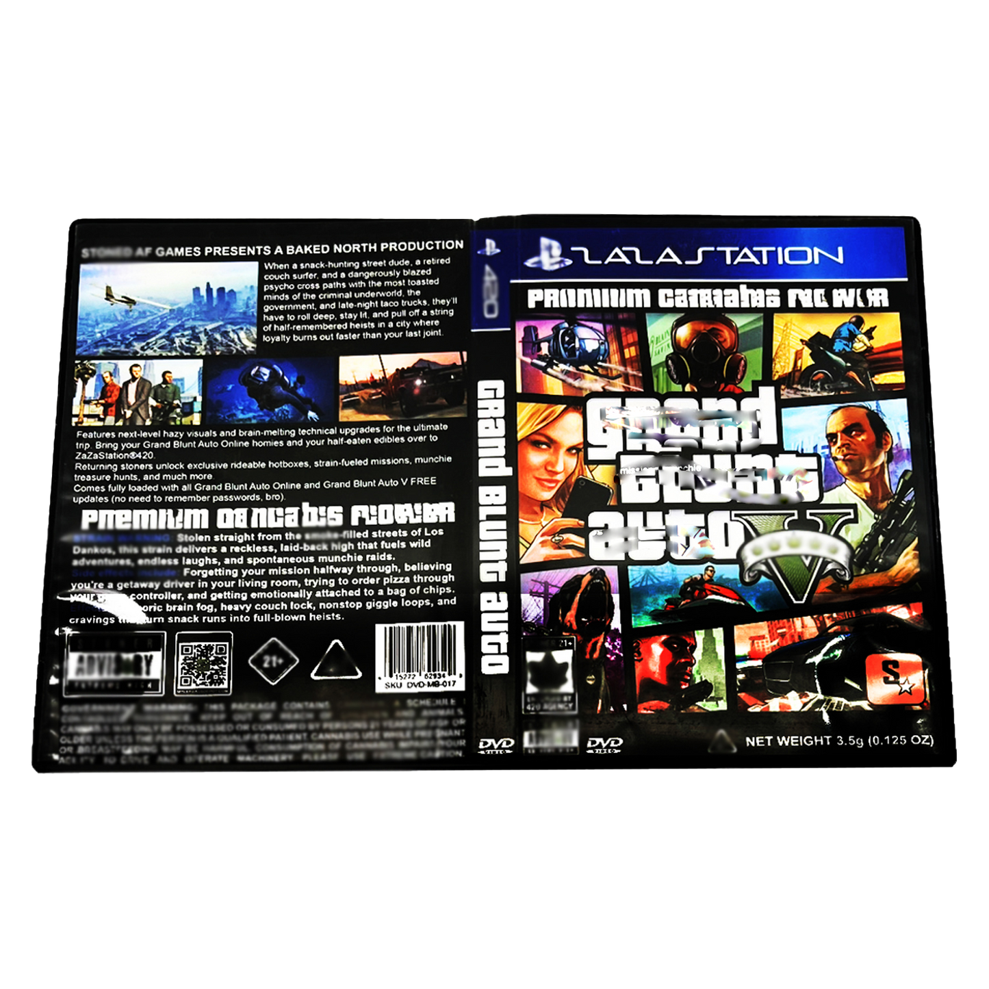 5 Count DVD Case & Mylar Bag - Design 17 - 3.5 Size