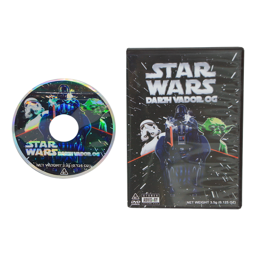 5 Count DVD Case & Mylar Bag - Design 037 - 3.5 Capacity