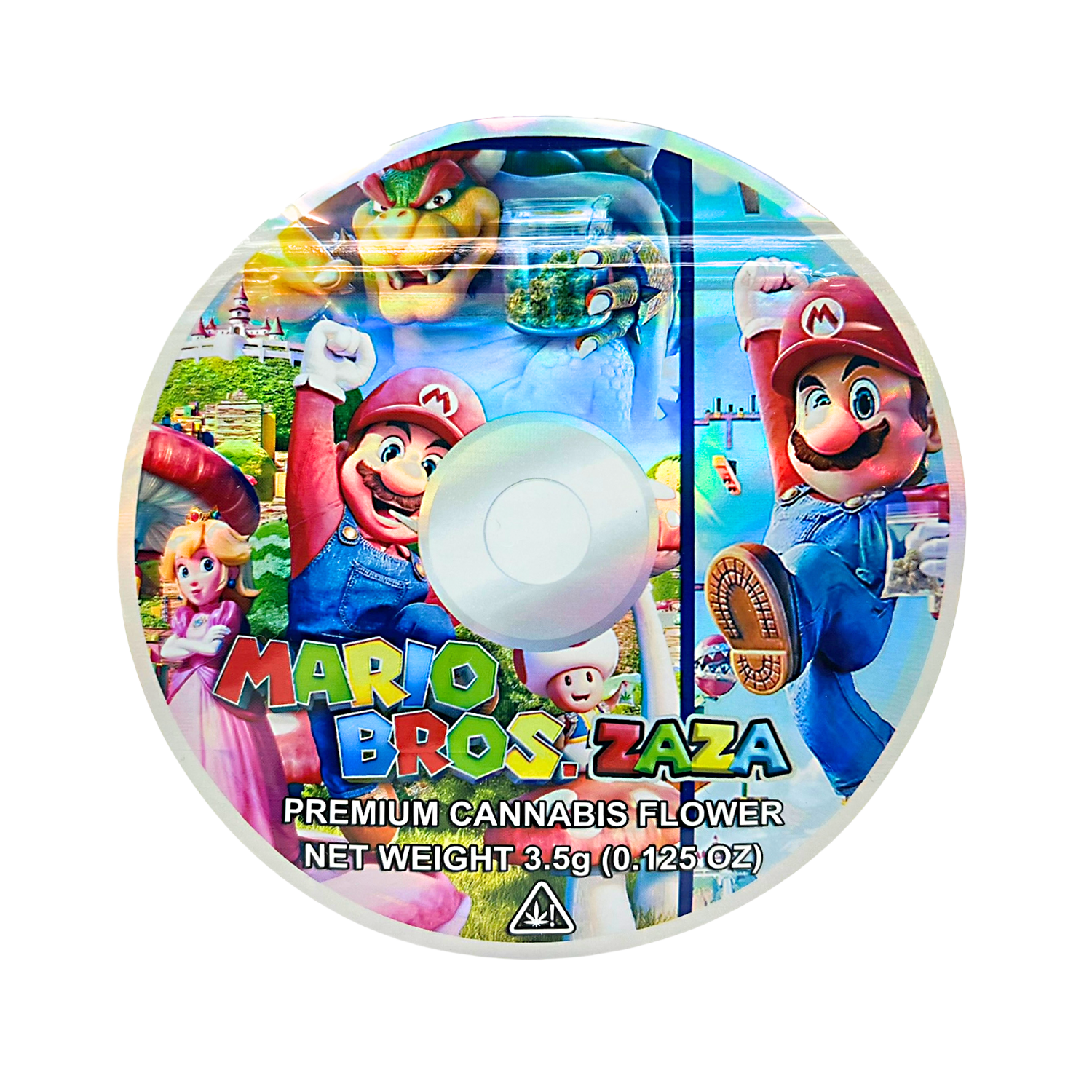DVD Mylar bag 3.5g, herb Mylar Bags, Where to buy mylar bags, Custom mylar bags near me, Mylar Bags Wholesale. herb packaging with colorful graphics of characters from a popular video game.