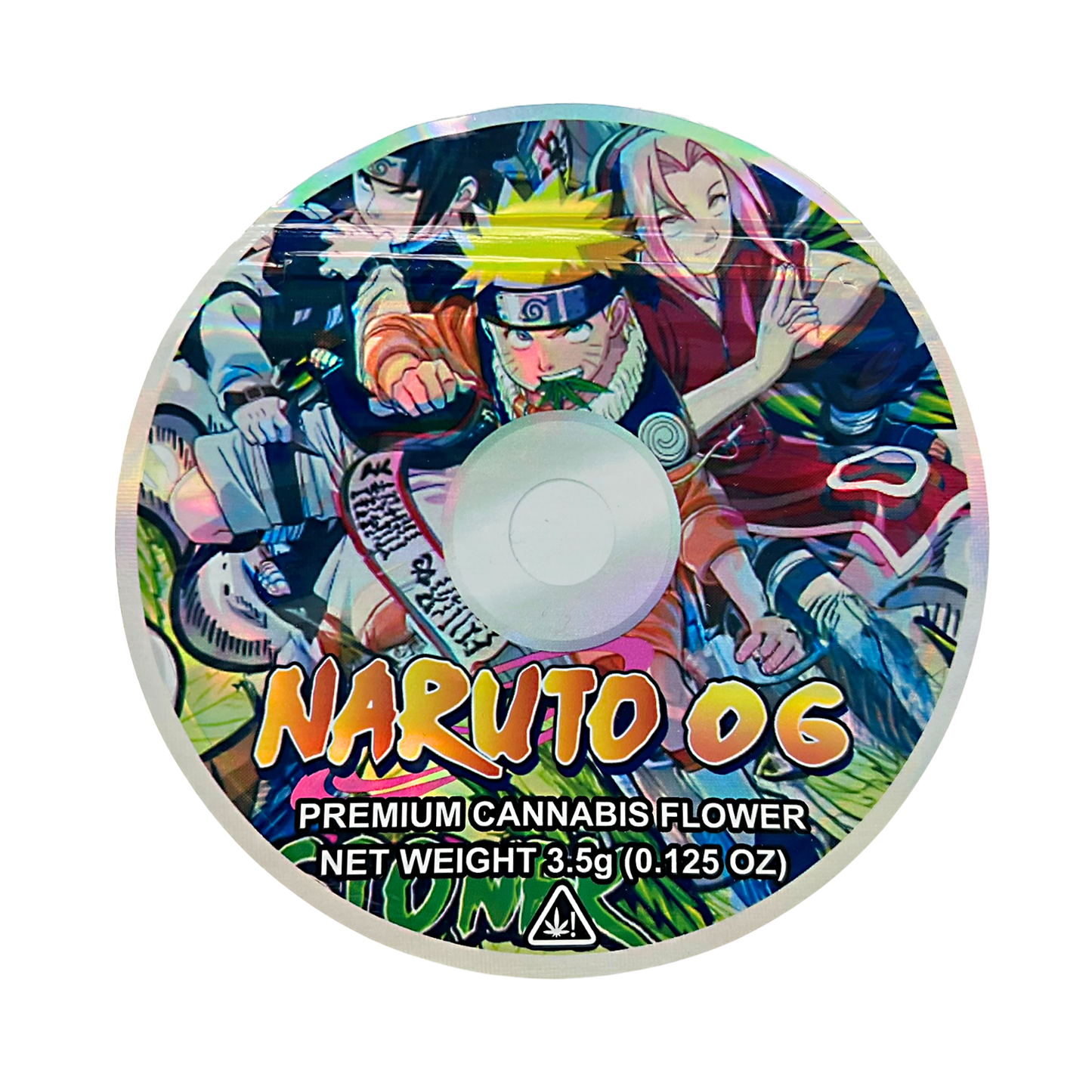 3.5g DVD Shaped Mylar Bag - Naruto OG (50 Count)