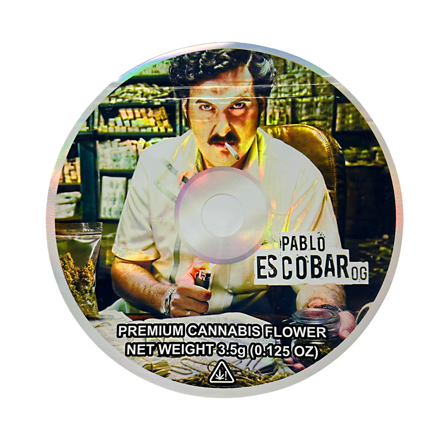 3.5g DVD Shaped Mylar Bag - Pablo Escobar OG (50 Count)