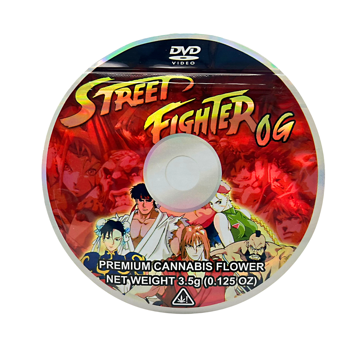 3.5g DVD Shaped Mylar Bag - Street Fighter OG (50 Count)