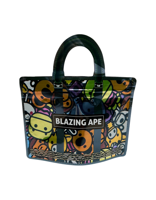 50 Count 4.5" - 3.5" Handbag-Style Mylar Bags Blazing Ape Colorful