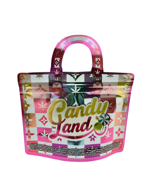 50 Count 4.5" - 3.5" Handbag-Style Mylar Bags Candy Land