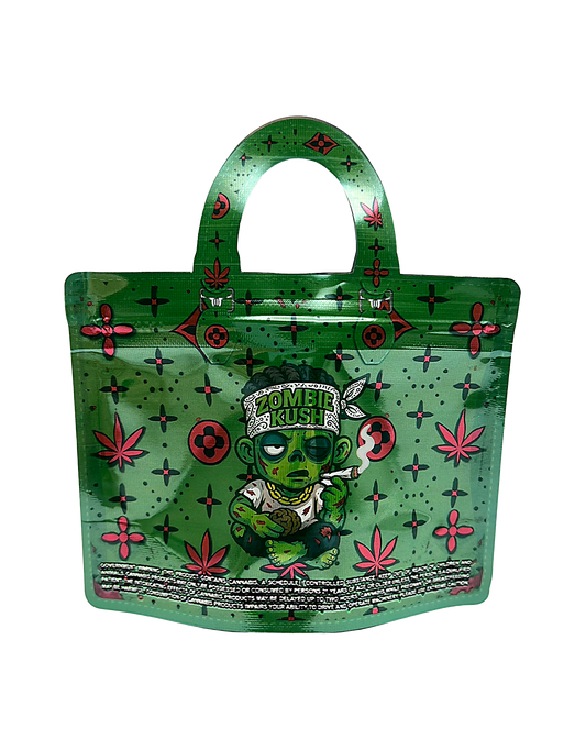 50 Count 4.5" - 3.5" Handbag-Style Mylar Bags Zombie