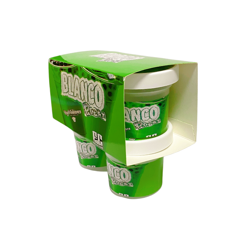 12 Pack - Ice Cream Pint Style Containers (Lids & Display Boxes) - Blanco Bobas High Tolerance