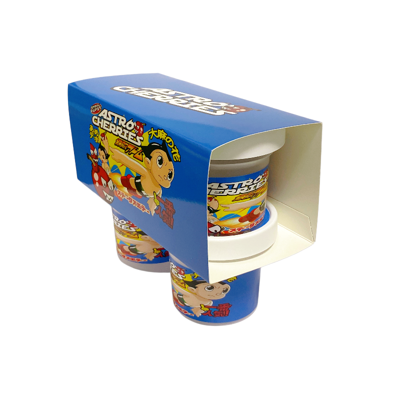 12 Pack - Ice Cream Pint Style Containers (Lids & Display Boxes) - Astro Cherries Kandy Depo