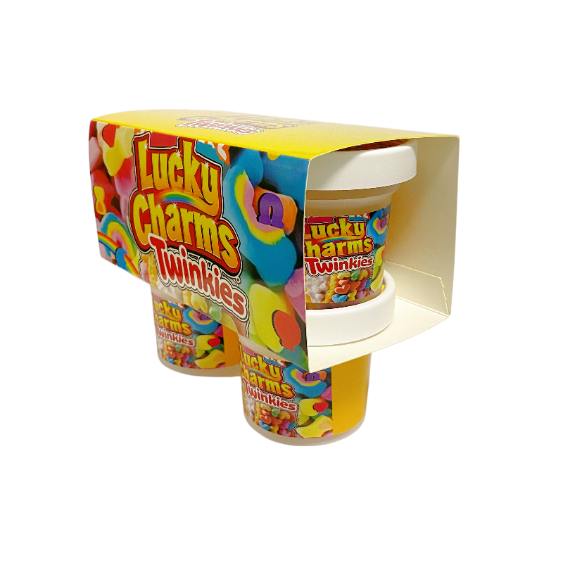 12 Pack - Ice Cream Pint Style Containers (Lids & Display Boxes) - FunFeetti Treats