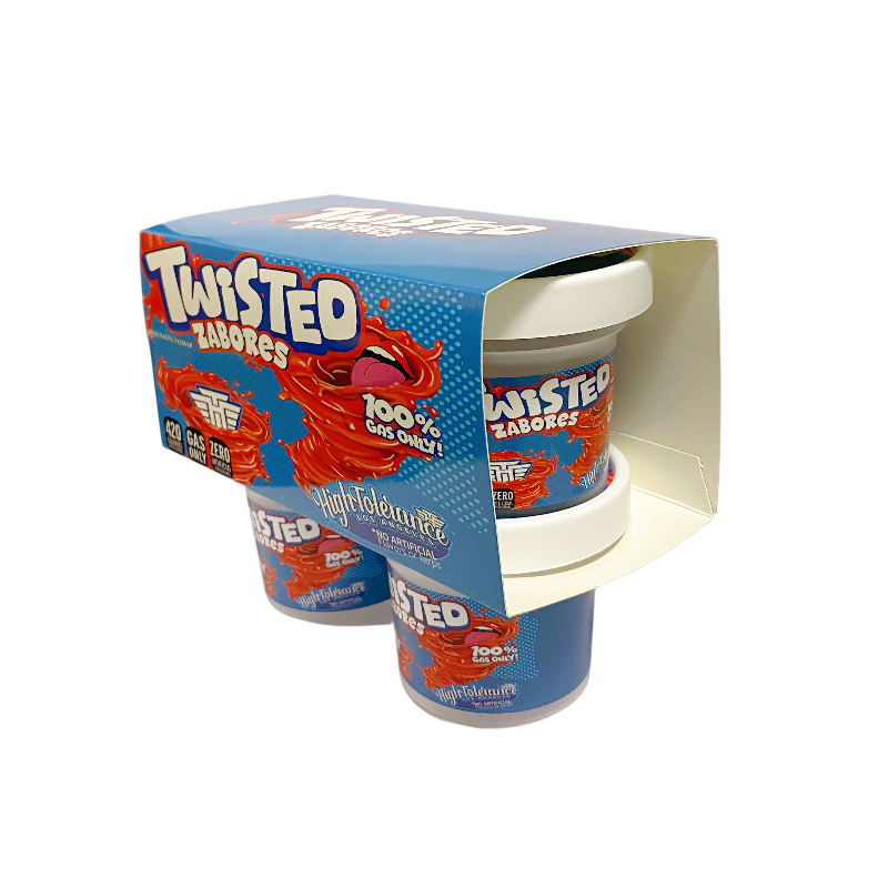 12 Pack - Ice Cream Pint Style Containers (Lids & Display Boxes) - Twisted Zabores High Tolerance