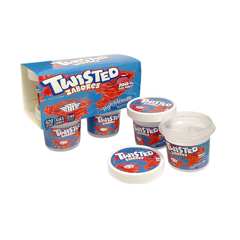 12 Pack - Ice Cream Pint Style Containers (Lids & Display Boxes) - Twisted Zabores High Tolerance