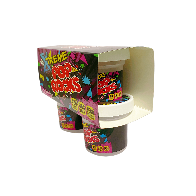 12 Pack - Ice Cream Pint Style Containers (Lids & Display Boxes) - Pop Rocks