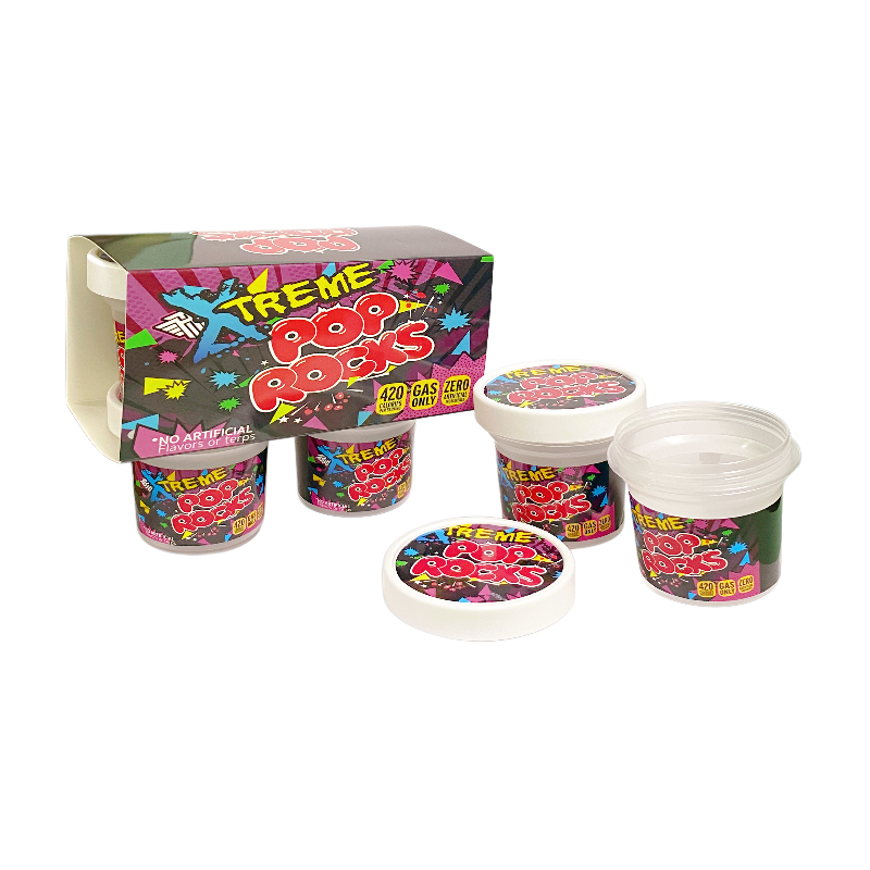 12 Pack - Ice Cream Pint Style Containers (Lids & Display Boxes) - Pop Rocks