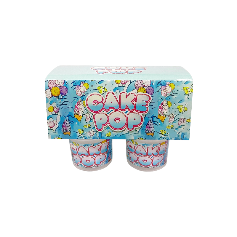 12 Pack - Ice Cream Pint Style Containers (Lids & Display Boxes) - Cake Pop