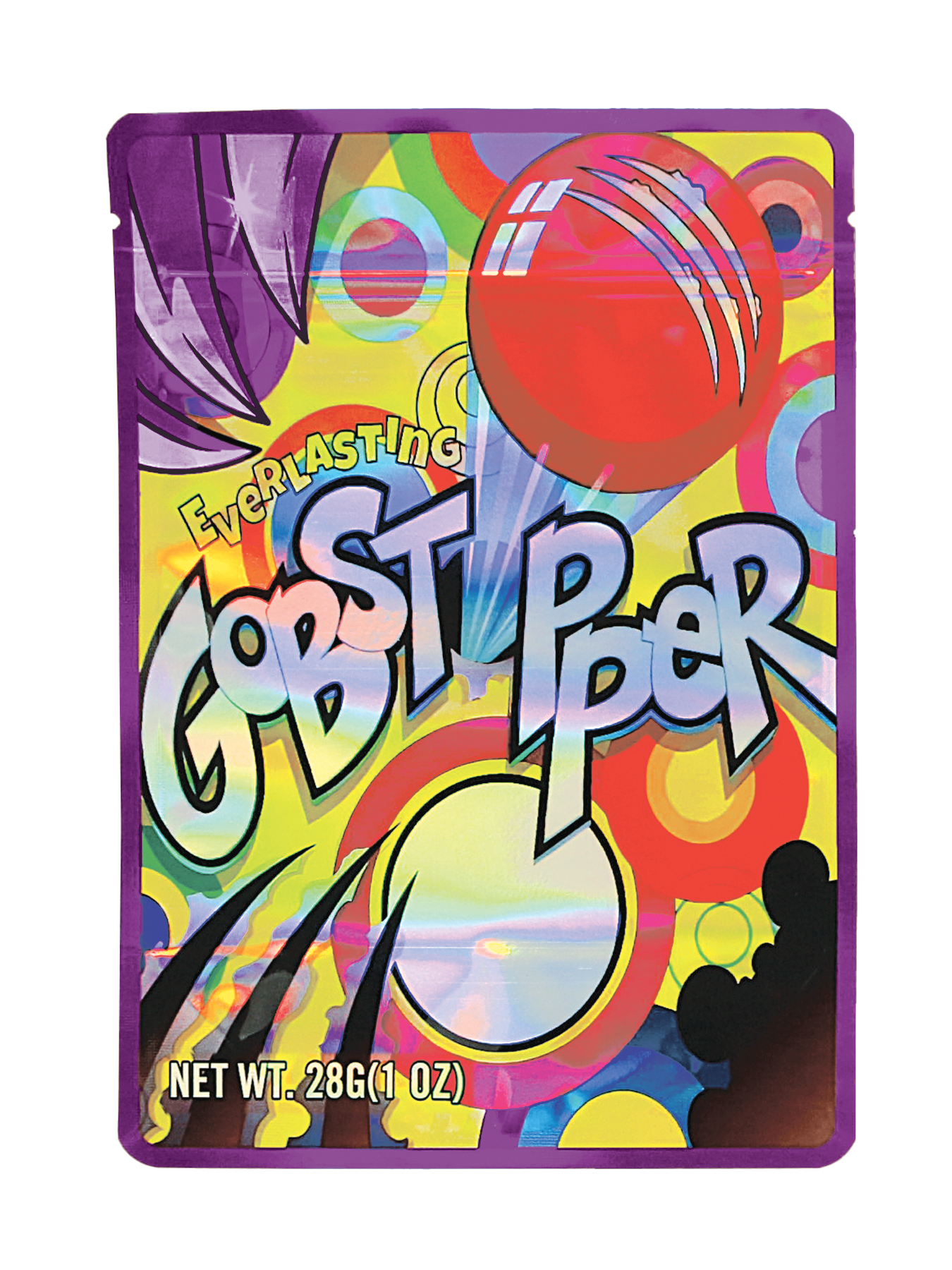 Mylar Bag Colorful packaging of Everlasting Gast Piper with vibrant design and text.