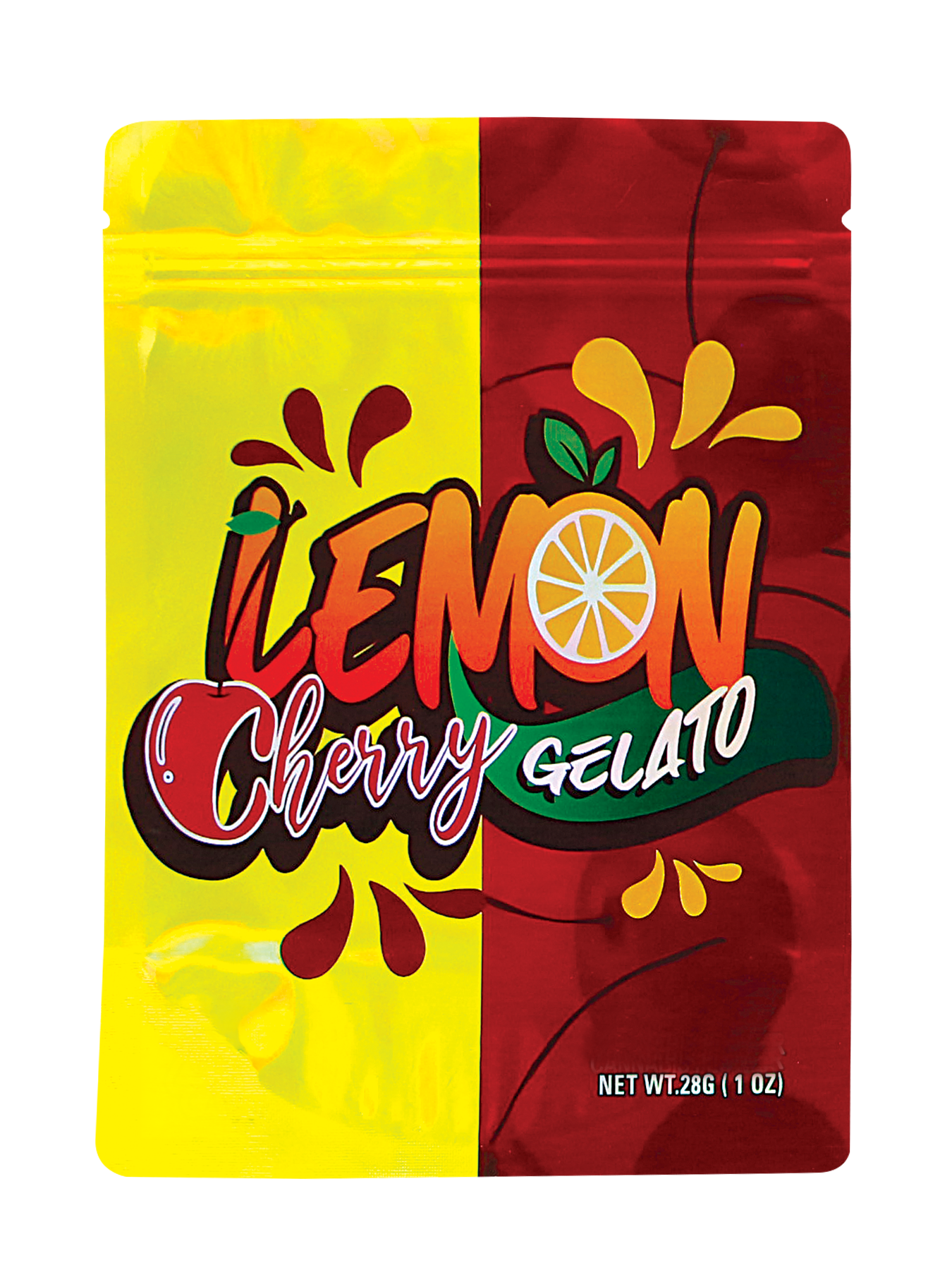 1oz Exotic Mylar Bag – Lemon Cherry Gelato (50 Count) | Mylar Bag