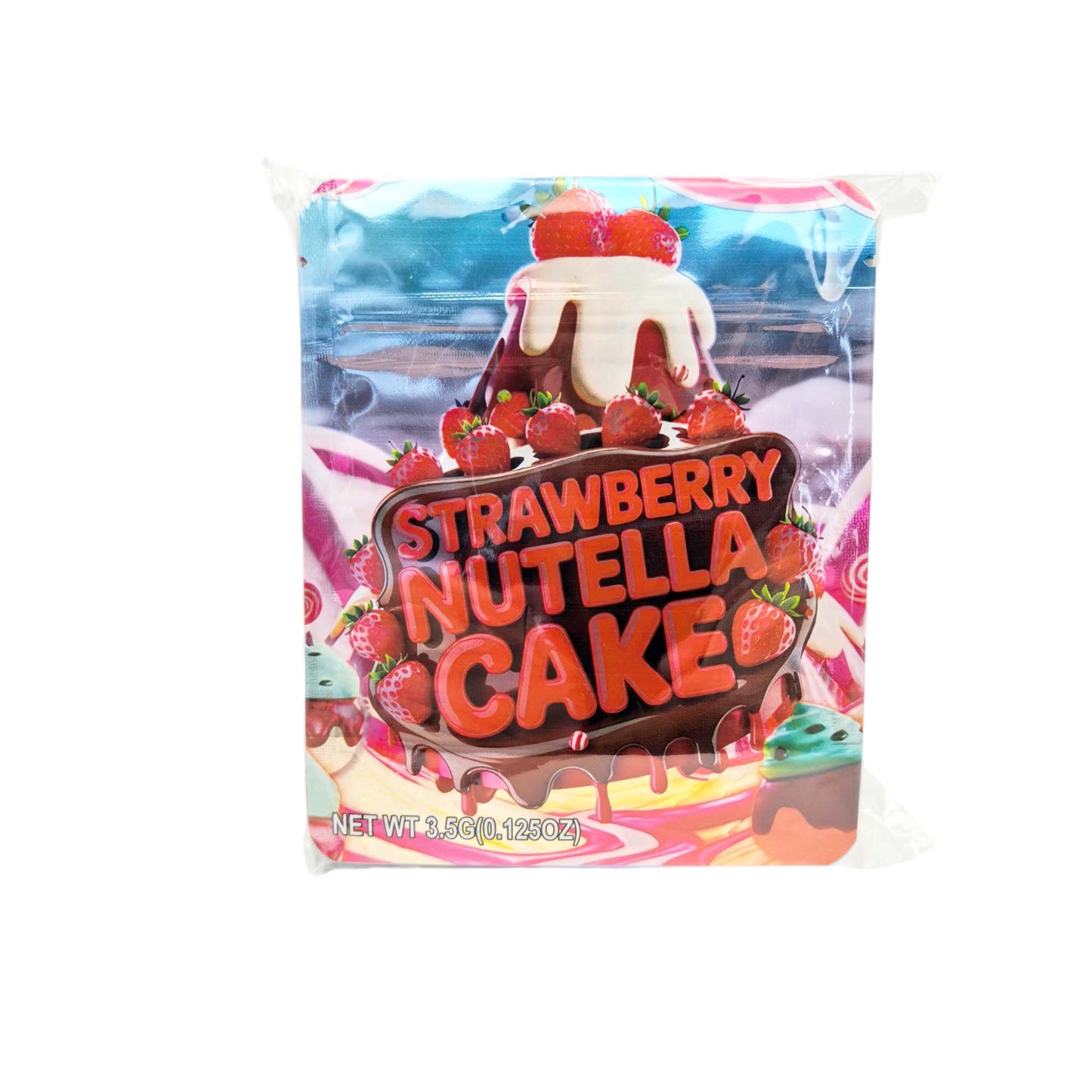 50 Pack - 3.5g Exotic Mylar Bags - Strawberry Nutella Cake