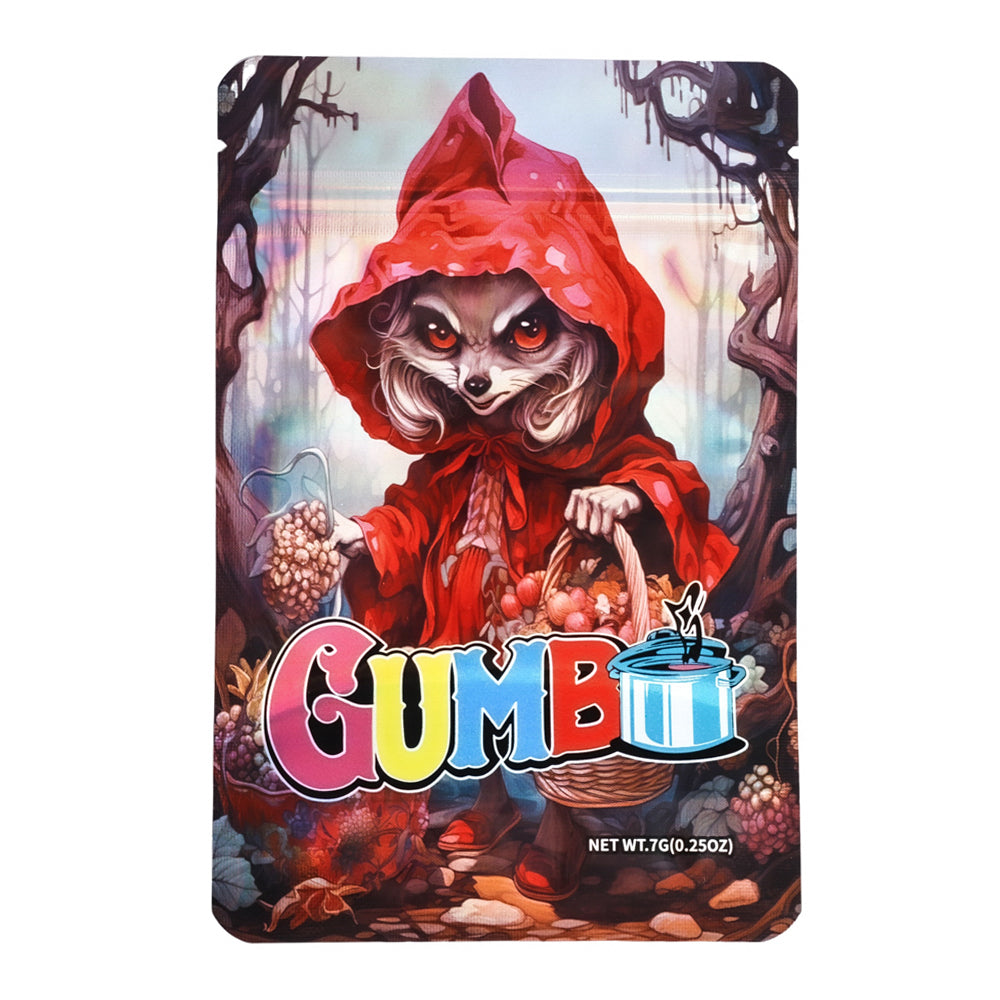7g Exotic Mylar Bag - Gumbo Red Riding Hood (50 Count)