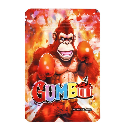Mylar bag 7g, herb Mylar Bags, Where to buy mylar bags, Custom mylar bags near me, Mylar Bags Wholesale. Gumball machine with a cartoon monkey character on a colorful background