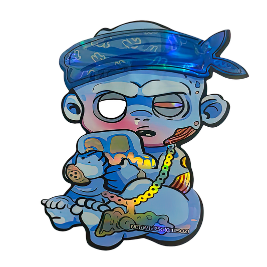 3.5g Shaped Mylar Storage Bag - ICFMF Mochi (50 Count)