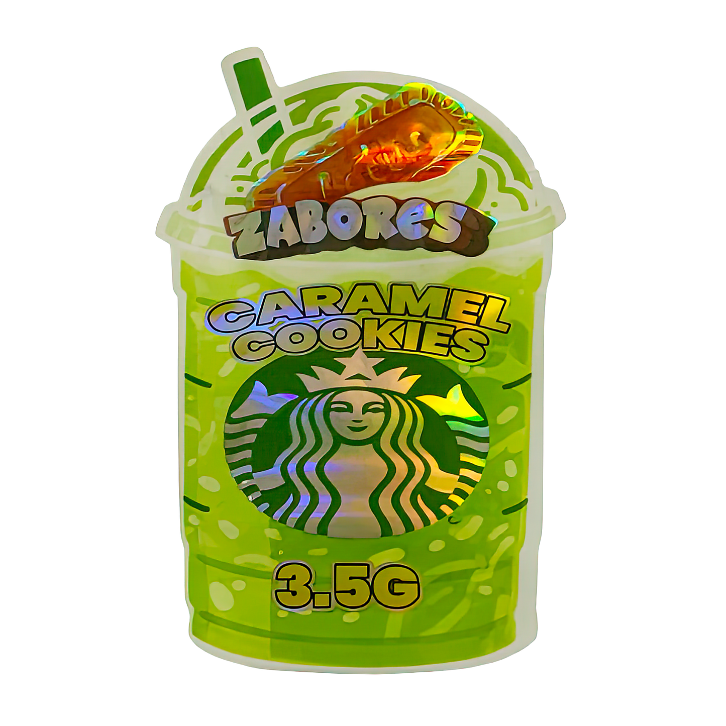 3.5g Shaped Mylar Storage Bag - Zabores CCs (50 Count)