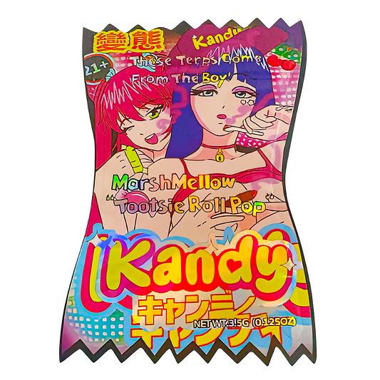 3.5g Shaped Mylar Storage Bag - Marshmallow TRPK (50 Count)