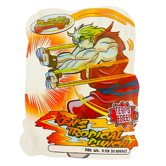 3.5g Shaped Mylar Storage Bag - Ken's Tropical (50 Count)