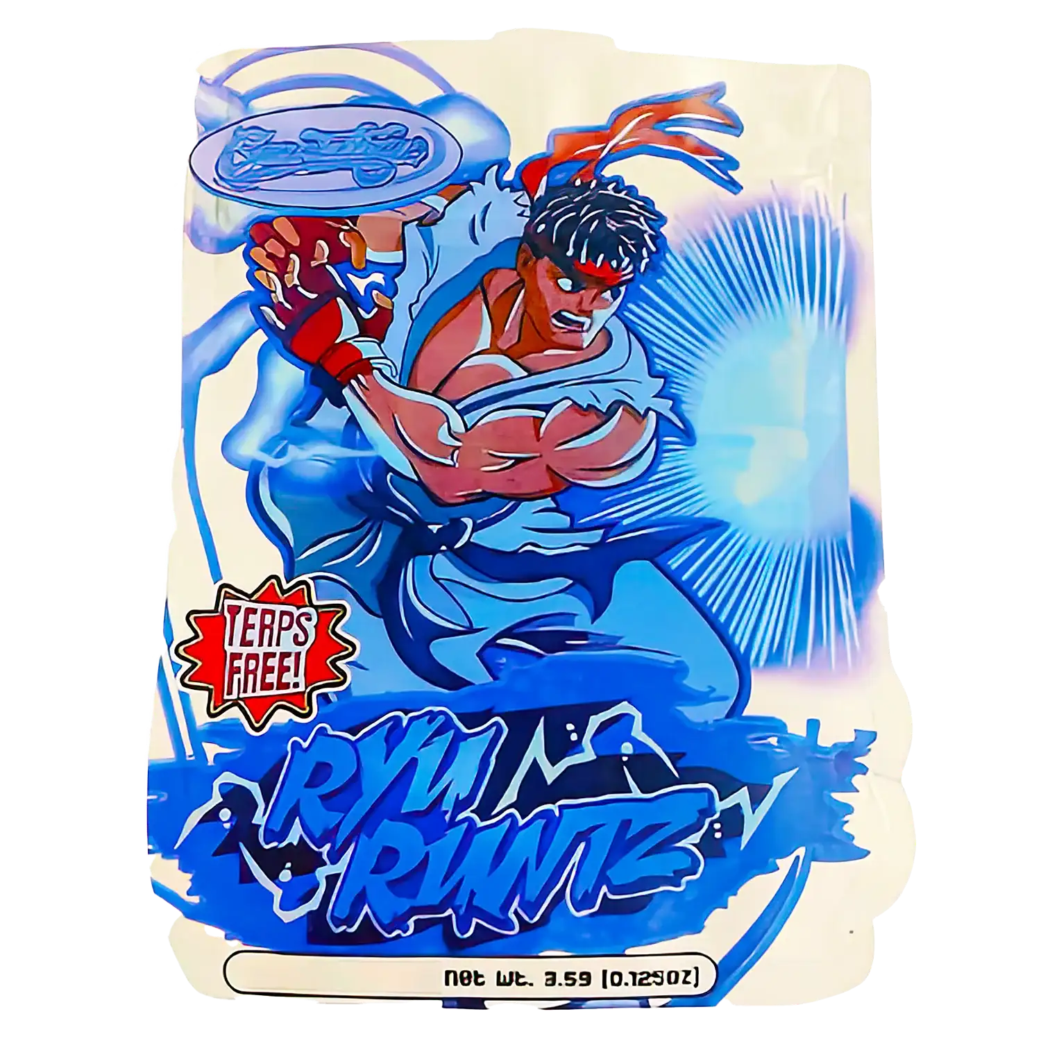 50 Pack - 3.5g Shaped Mylar Bags - Martial Arts Character – Mylar