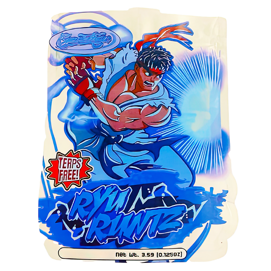3.5g Shaped Mylar Storage Bag - RYU Runtz (50 Count)