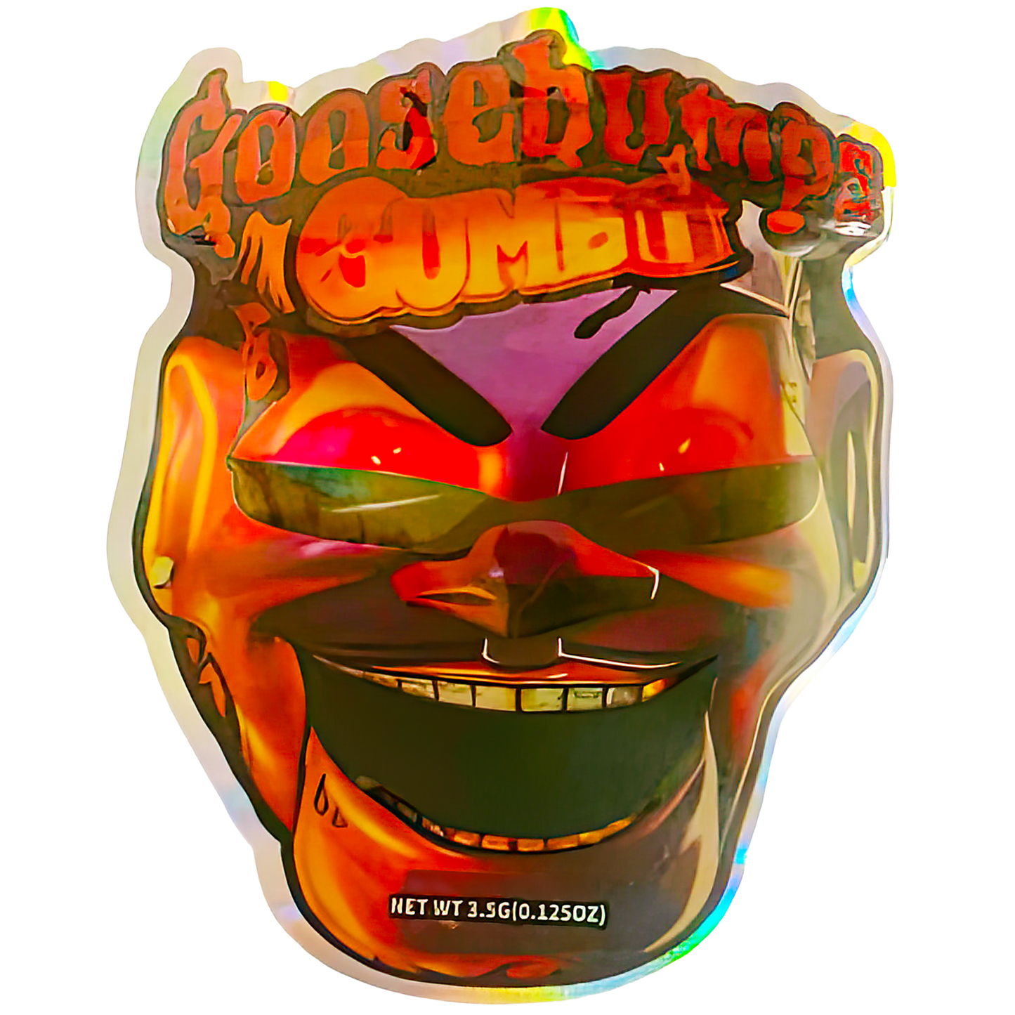 3.5g Shaped Mylar Storage Bag - Goosebumps Gumbo (50 Count)