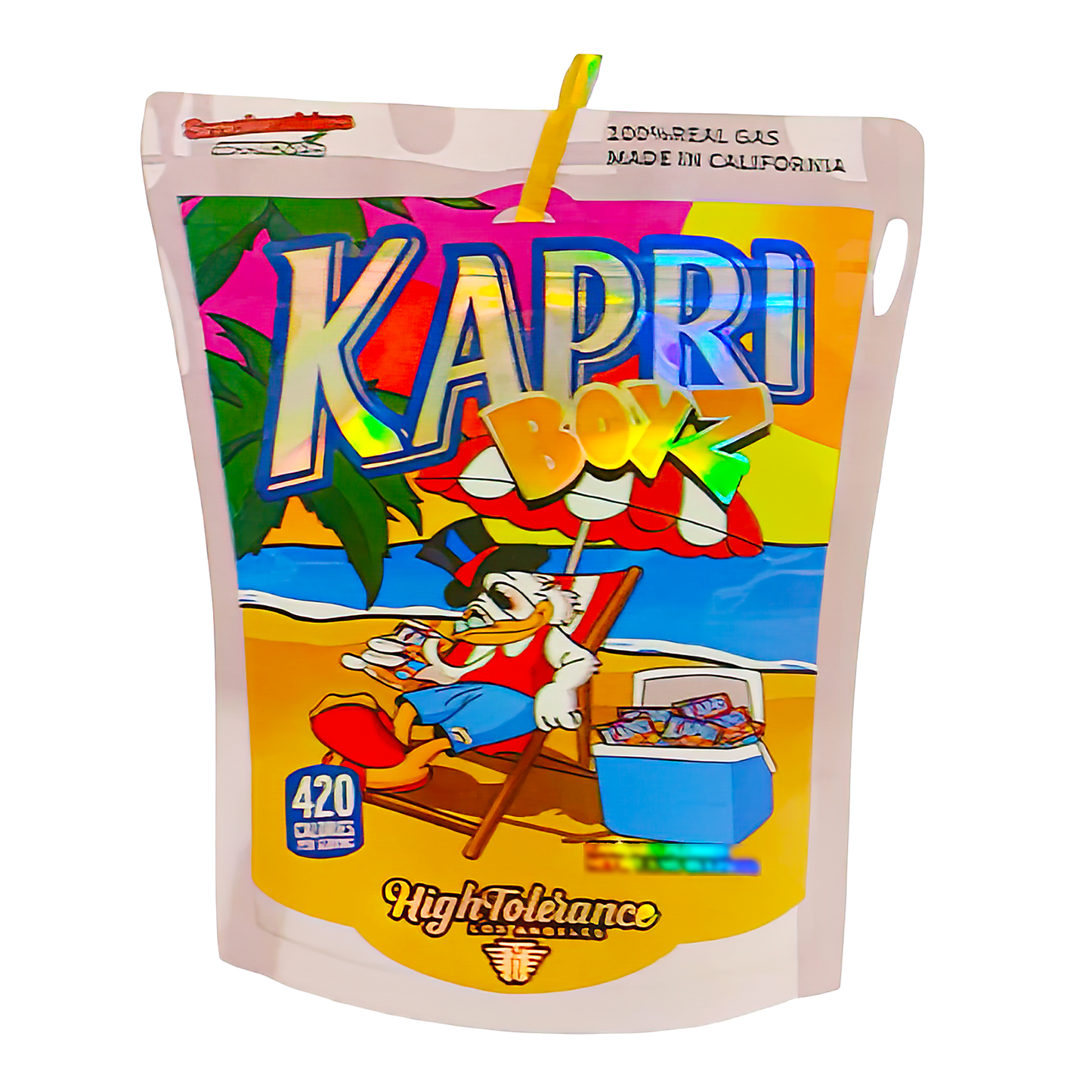 3.5g Shaped Mylar Storage Bag - Kapri Boyz (50 Count)