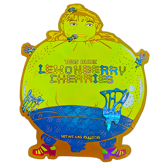 3.5g Shaped Mylar Storage Bag - Teds LMBC (50 Count)