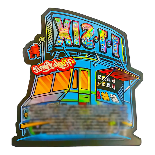 3.5g Shaped Mylar Storage Bag - 1-1-Six High Limit (50 Count)