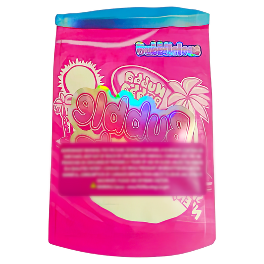 3.5g Shaped Mylar Storage Bag - Bubble Rntz (50 Count)