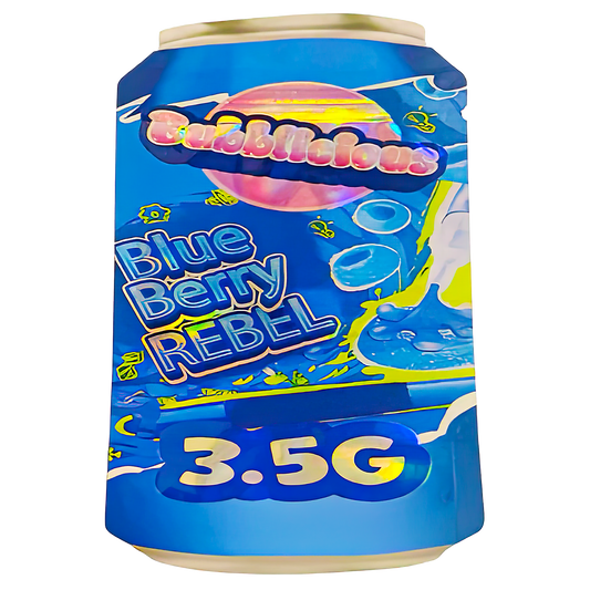 3.5g Shaped Mylar Storage Bag - Blueberry Rebel (50 Count)