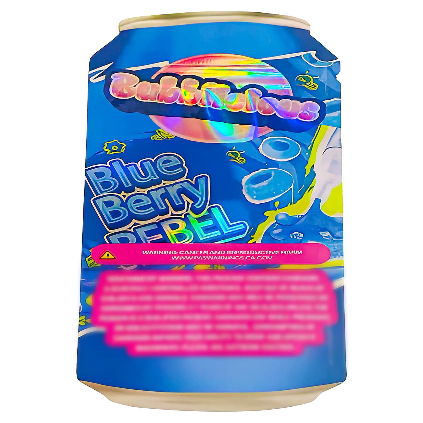 3.5g Shaped Mylar Storage Bag - Blueberry Rebel (50 Count)