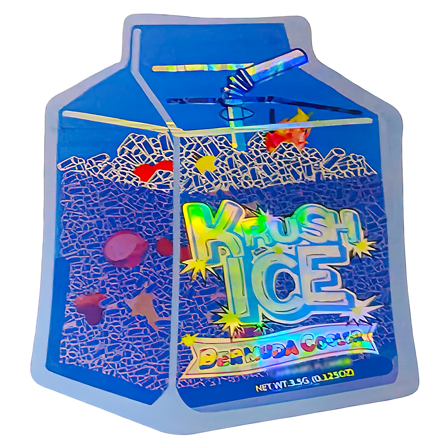 3.5g Shaped Mylar Storage Bag - Krush Ice (50 Count)