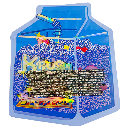 3.5g Shaped Mylar Storage Bag - Krush Ice (50 Count)