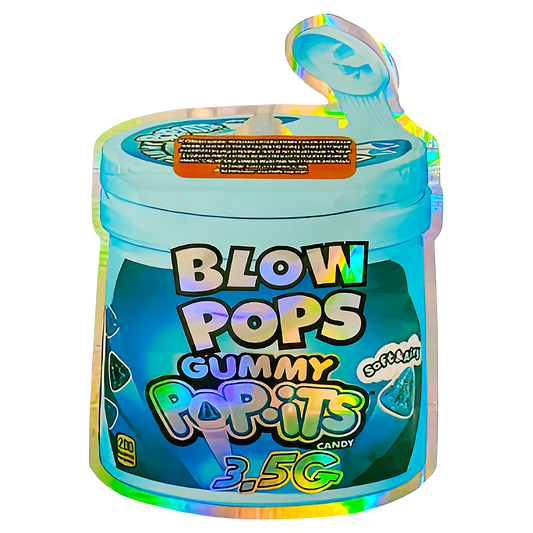 3.5g Shaped Mylar Storage Bag - Gummy BP (50 Count)