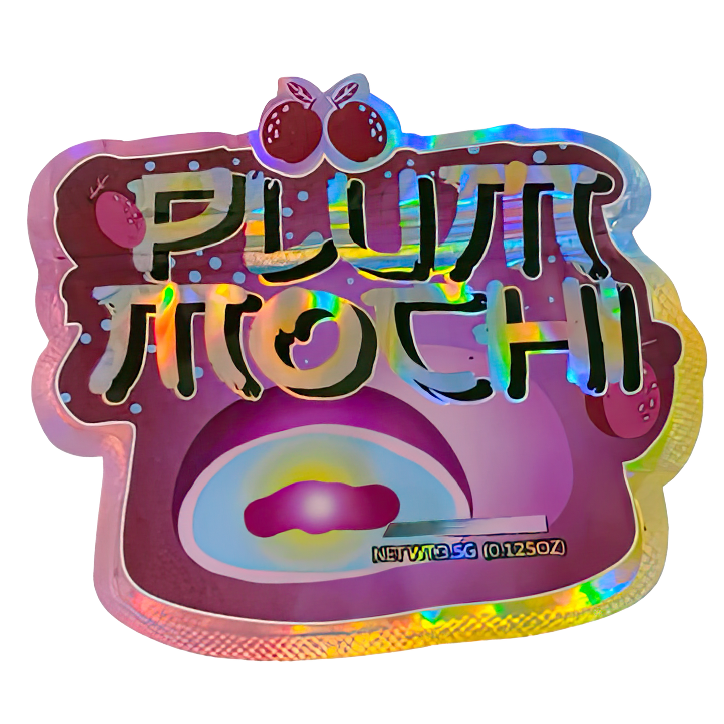 3.5g Shaped Mylar Storage Bag - Plum Moch (50 Count)