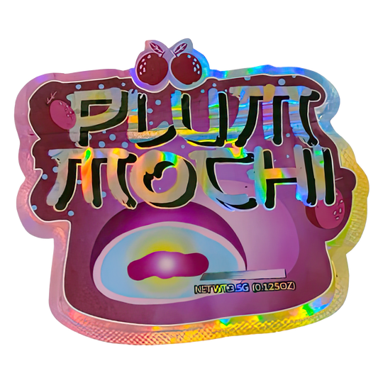 3.5g Shaped Mylar Storage Bag - Plum Moch (50 Count)